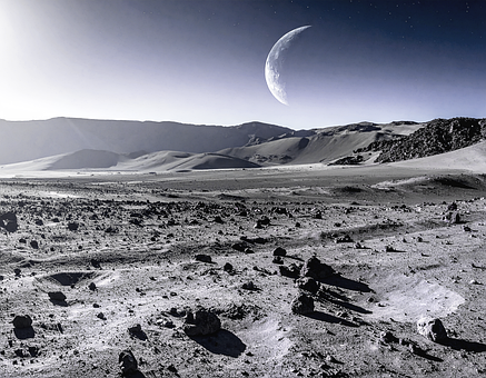 Paisaje Lunar, Escena Planetaria