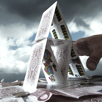 Karten, Schuld, Geld, Finanzkrise