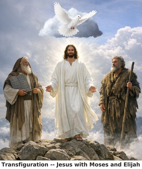 Free Transfiguration Jesus illustration and picture