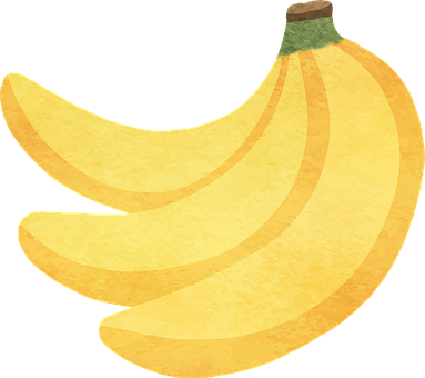 Free Banana Watercolor illustration and picture