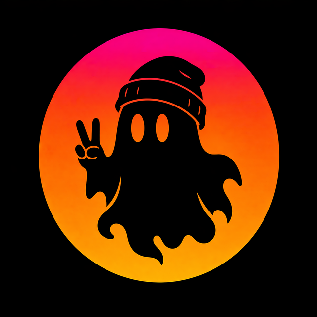 Free ghost hat silhouette vector