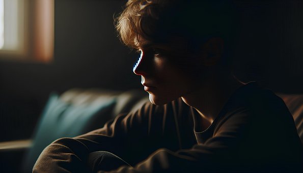 Teenager, Dreng, Ansigt, Ungdom, Mørk
