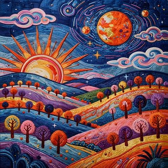 Free Embroidery Fantasy illustration and picture