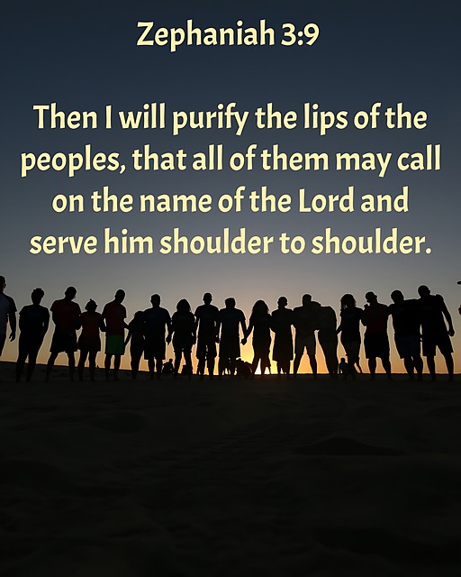 Religion, Bibelvers, Sefanja 3:9