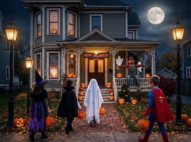 Halloween, Pompoen, Kinderen, Kostuums
