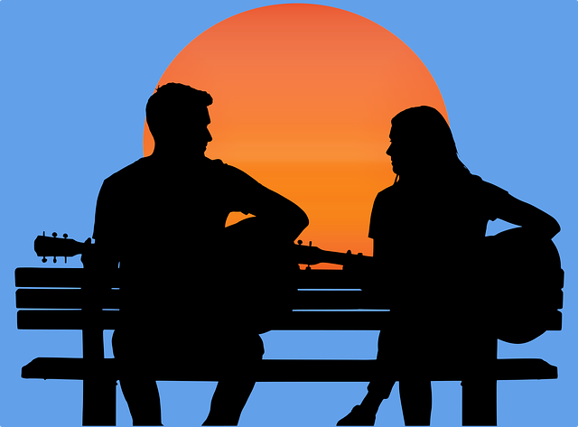 Free Silhouette Guitar vector and picture
