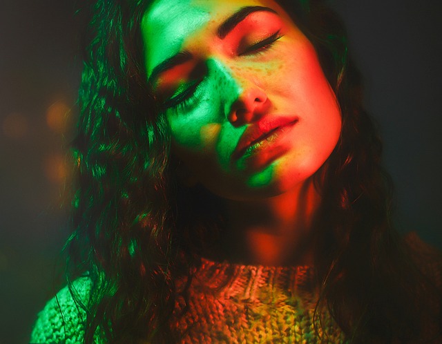 Free Portrait Neon Light photo and picture
