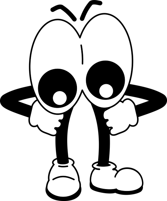 Free big eyes cartoon expression vector