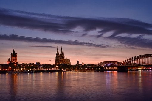 Free Cologne Rhine River photo and picture