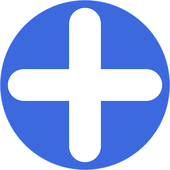 Tilføje, Plus, Symbol, Blå, Positive
