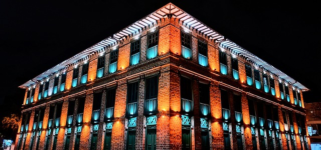 Free Night Architecture Historic Building photo and picture