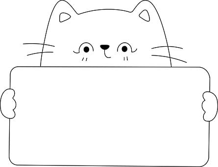 Free Cat Announcement illustration and picture
