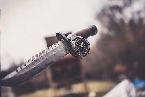 Cuchillo, Reloj, Hoja, Táctico