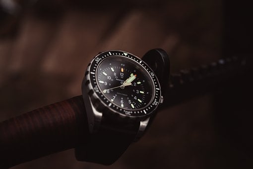 Reloj, Pulsera, Oscuro, Noche, Analógico