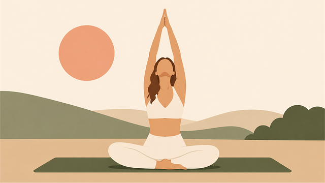Yoga, Meditation, Kvinde, Udendørs