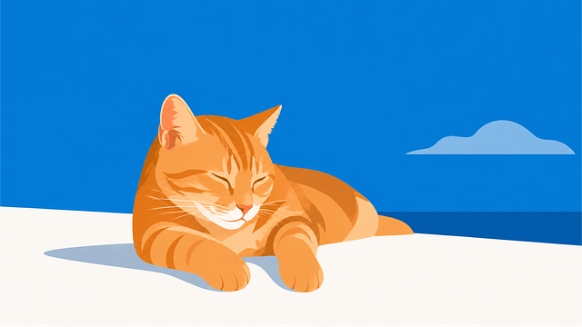 Free cat animal orange cat vector