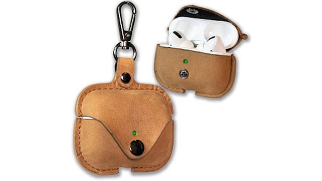 Leren Hoesje, Airpods, Draadloos Opladen