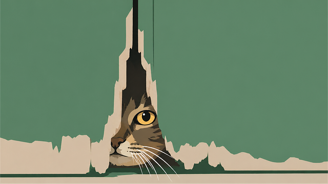 Free cat curious nature illustration