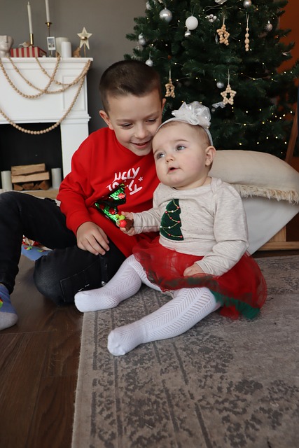 Free Christmas Siblings photo and picture