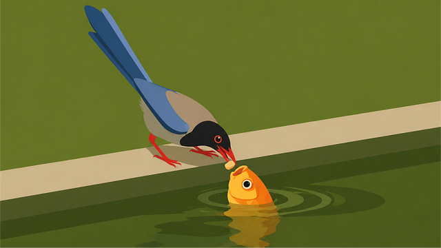 Fugl, Fisk, Fodring, Natur