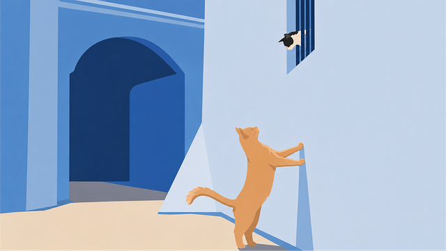 Free cat curious interaction vector