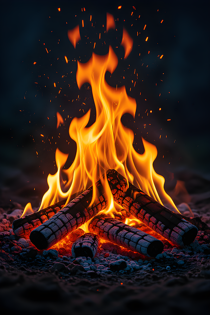 Free fire campfire flame illustration
