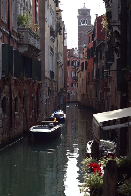 Ciudad, Venecia, Canal, Arquitectura