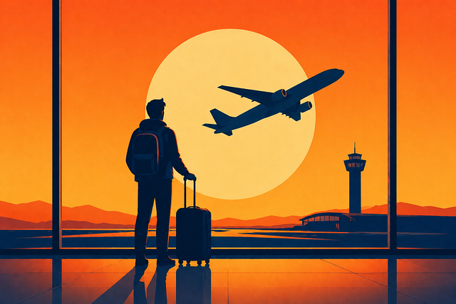 Free travel airport nature vector