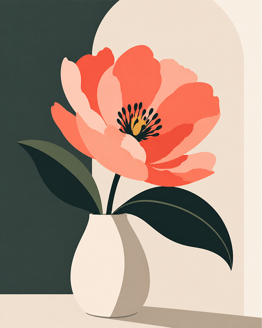 Free flower vase floral vector