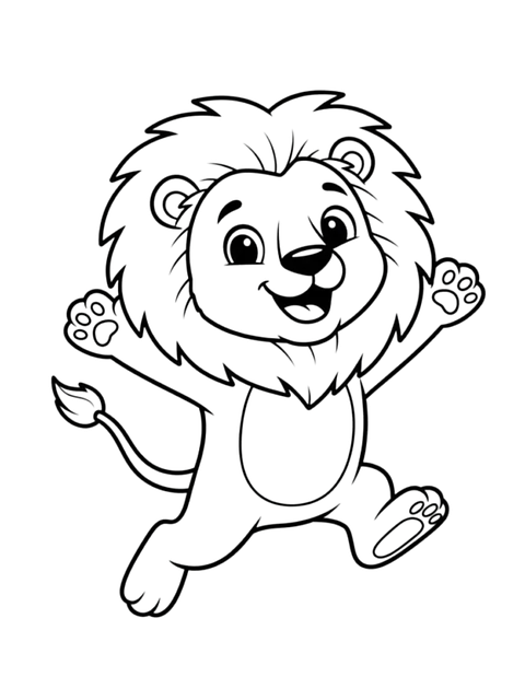 Free Lion Coloring photo and picture