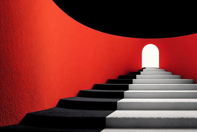 Free staircase abstract design illustration