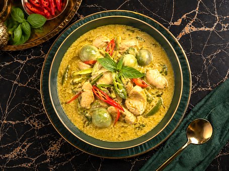 Free Green Curry Thai Food illustration and picture