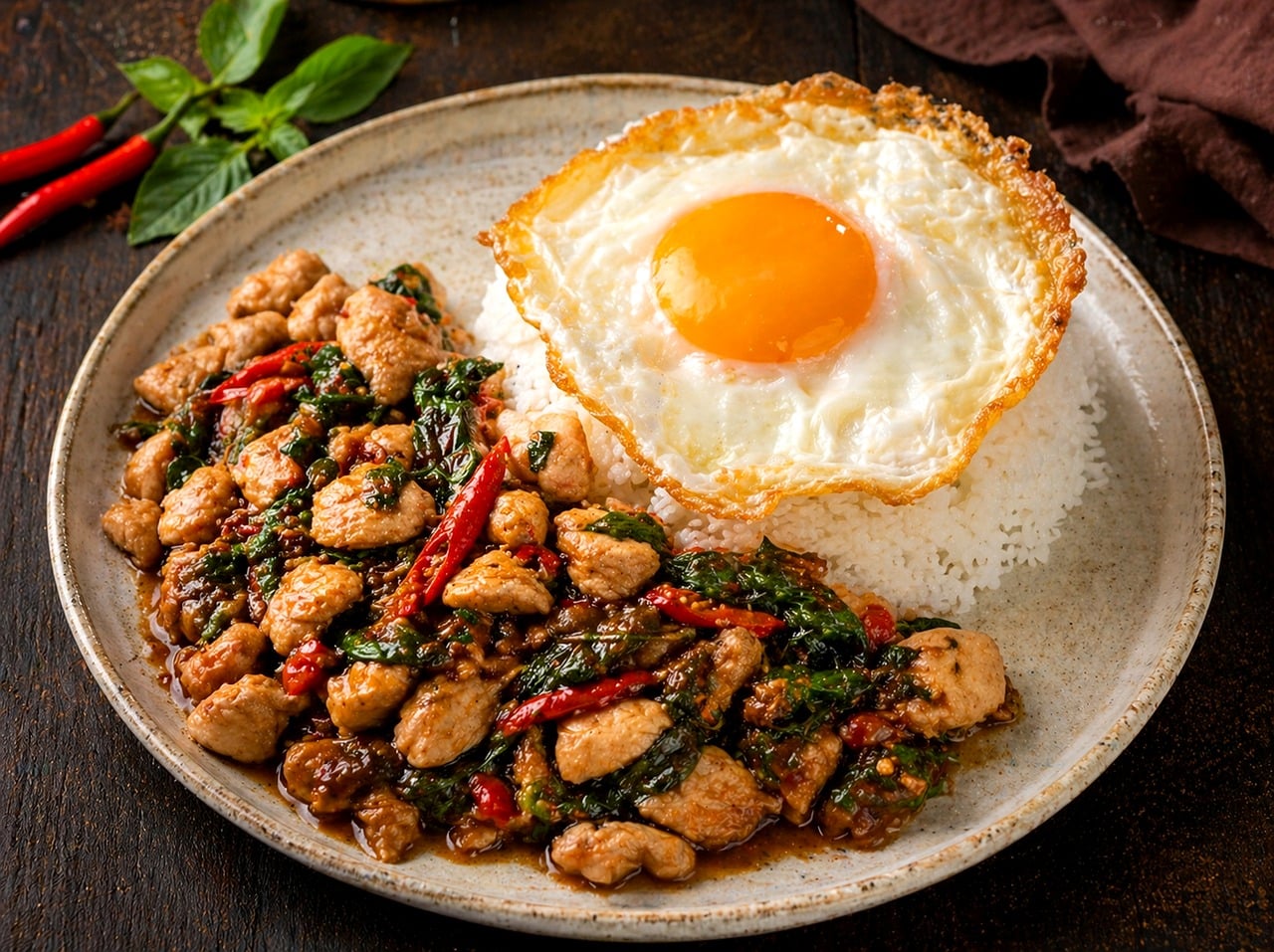 Khao Pad Kra Pao Thai Food Fried - Free photo on Pixabay