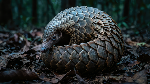 Free pangolin nature animal illustration