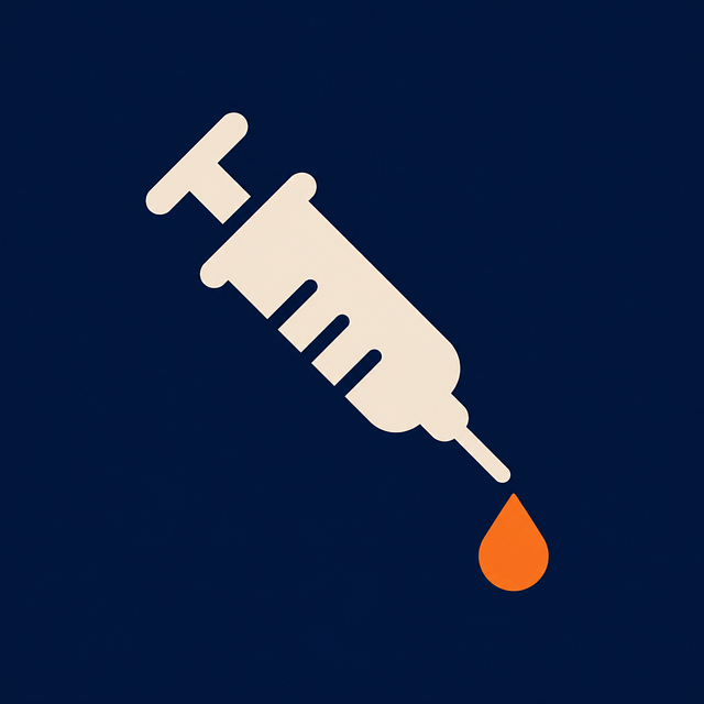 Free syringe silhouette vaccination concept healthcare vector
