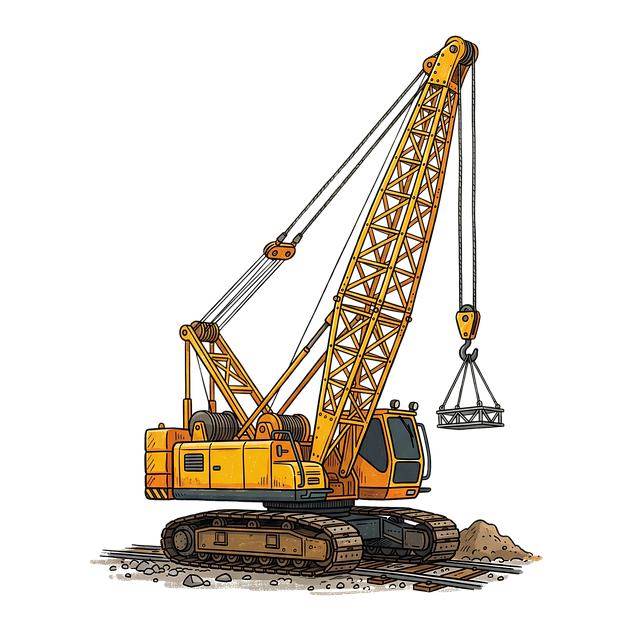 Macara, Mașină, Construcție, Galben