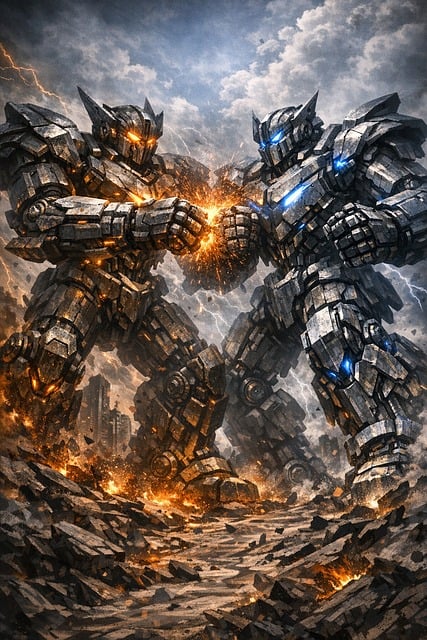 Free Robot Battle illustration and picture