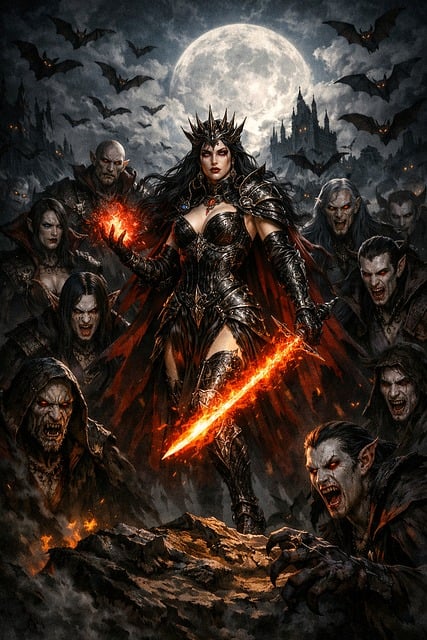 Free Vampire Queen illustration and picture