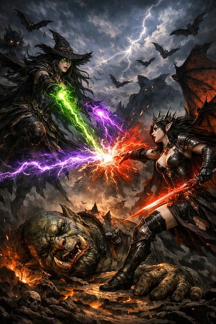 Free Fantasy Witch illustration and picture