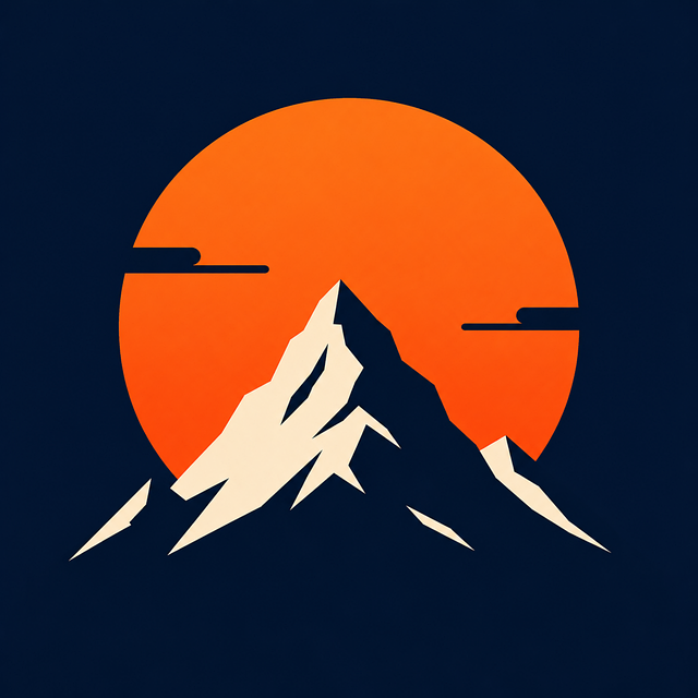 Montaña, Cima, Puesta De Sol, Silueta
