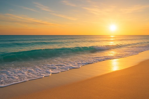 Free Beach Sunset photo and picture