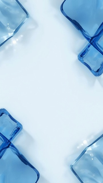 Led, Isdesign, Abstrakt Blå Baggrund