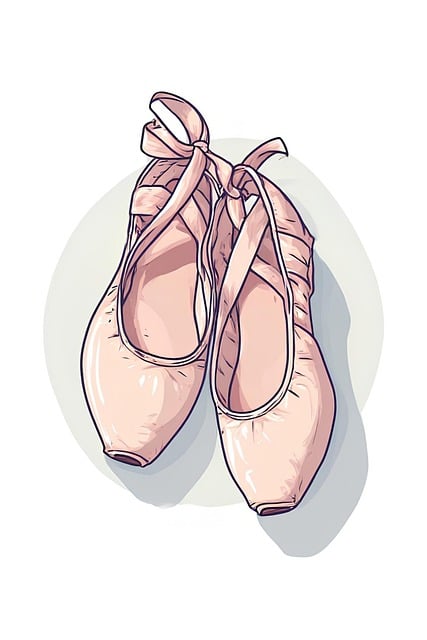 Free ballet ballerina ballet shoes illustration