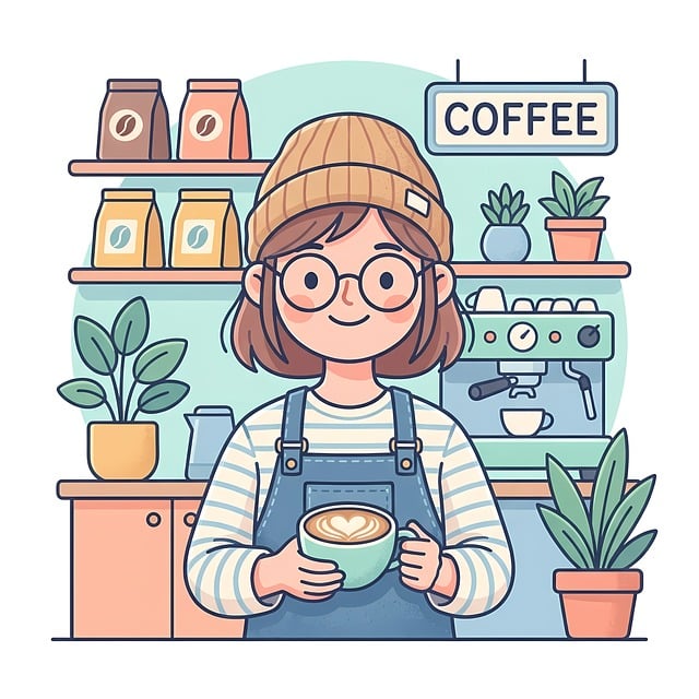 Coffee Shop, Barista, Kaffeemaschine
