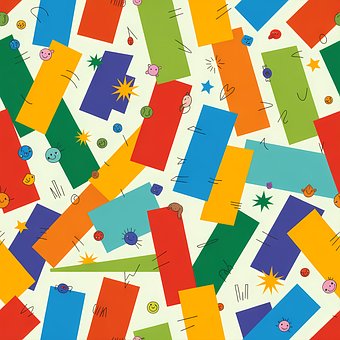 Bunt, Muster, Grafik, Abstrakt, Design