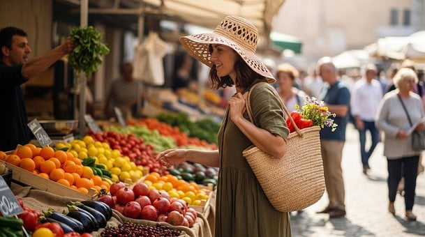 Free Market Bazaar illustration and picture