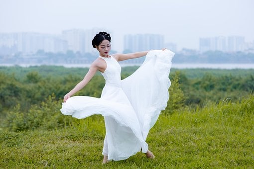 Pige, Kjole, Natur, Udendørs, Hanoi