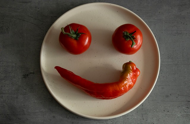 Tomate, Pfeffer, Lächeln