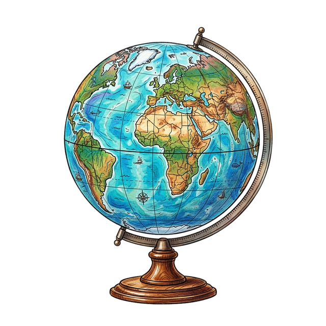 Free globe map geography illustration