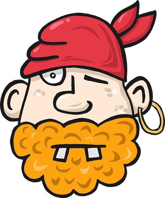 Free Pirate Skull vector and picture